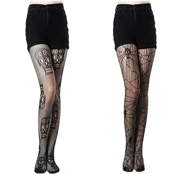 Graphic Diamond Fishnet Sheer Soft Nylon Women’s Pantyhose Stretchy Black Tights - Picture 17 of 17